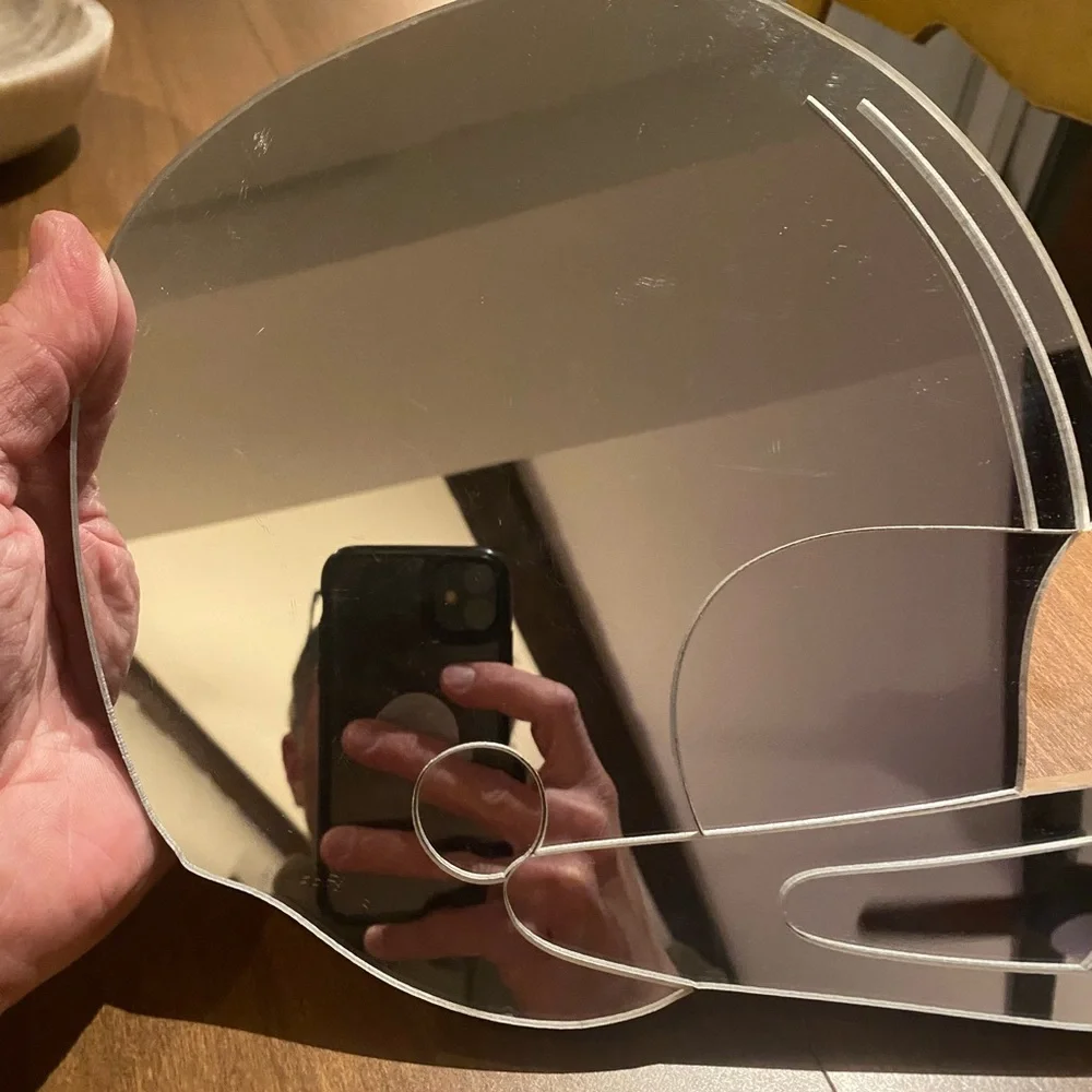 Vintage 1982 Creative Accessories Ltd. Football Helmet Mirror